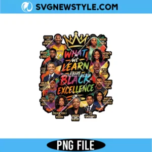 What We Learn Black History Month PNG