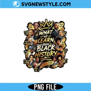 What we Learn from Black History Png
