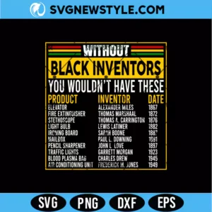 Without Black Inventors SVG