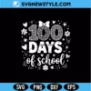 Girly 100th Day Svg, Leopard Print Bow SVG, Digital Art for Silhouette & Cricut 3 Girly 100th Day Svg