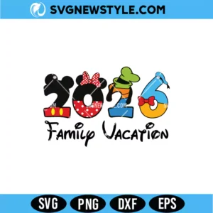 2026 Family Vacation Svg, Matching Family Trip Cut File, Digital Download