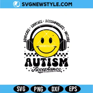 Autism Awareness Acceptance SVG