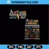 Autism World Tour SVG PNG | Rock Band Style Cut File 3 Autism World Tour SVG PNG
