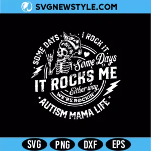 Autism Mama SVG - Neurodiversity Advocacy Shirt Graphic for Cricut & Silhouette