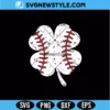 Baseball Distressed Shamrock SVG