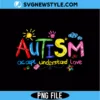 Brushstroke Autism PNG - Colorful Sublimation Graphic for T-Shirts & Mugs 3 Brushstroke Autism PNG