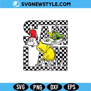 Checkered Sam I Am Svg