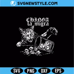 Chinga la migra Cat anti-ICE Svg