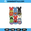 Cute Easter Superhero Friends Svg, Kids Easter Shirt Design, Digital Download 2 Cute Easter Superhero Friends Svg