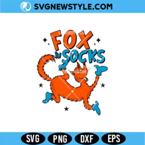 Fox In Socks Dr Seuss Svg
