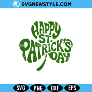 Happy St Patricks Day Shamrock SVG Digital Download | Shamrock Party Shirt Design