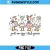 Silly Goose Easter Png Digital Download | Funny Spring Sublimation Design 2 Silly Goose Easter Png