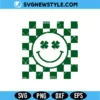 Checkered Smiley Face SVG