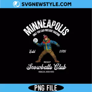 Minneapolis Resist Snowballs Club Png