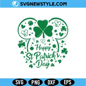 Magical Mouse St Patricks Day SVG Digital Download | Lucky Ears Cut File