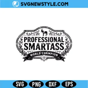 Funny Smartass Western Donkey SVG