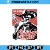 Smoking Skeleton Cowboy SVG