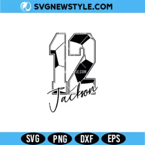 12 Jackson Soccer SVG