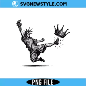 Statue of Liberty Kicking Crown PNG