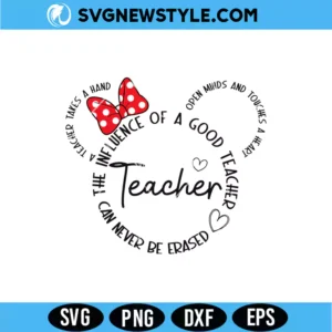 Teacher Mouse Head SVG