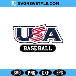 USA Baseball Sports Team SVG