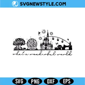 What a Wonderful World Disney Svg