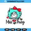 Blue Hair Girl Miss Thing SVG Digital Download | Fun School Cut File 2 Blue Hair Girl Miss Thing SVG