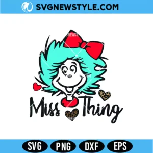 Blue Hair Girl Miss Thing SVG