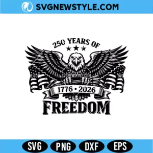 250th Anniversary American Flag Eagle SVG
