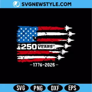USA 250 Years 1776-2026 Svg