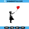 Banksy Girl With Balloon SVG