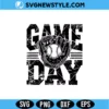 Baseball Game Day SVG Png | Retro Distressed Sports Fan Cut File 3 Baseball Game Day SVG Png