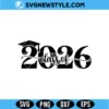 Class of 2026 SVG | Aesthetic Modern Senior Silhouette for Cricut 3 Class of 2026 SVG