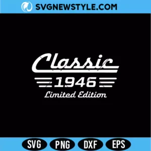 Classic Car Limited Edition SVG