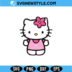 Cute Pink Kitty SVG