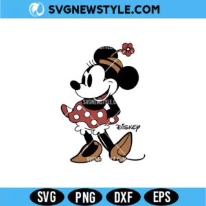 Disney Classic Minnie Mouse Pose SVG