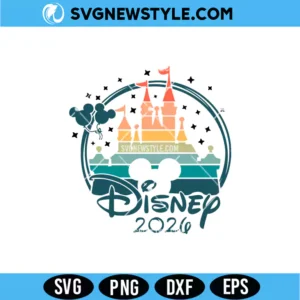Disney Castle 2026 SVG