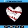 Distressed Baseball Heart SVG