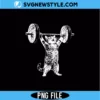 Funny Cat Gym SVG