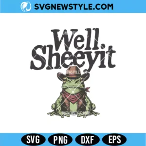 Funny cowboy frog PNG