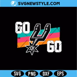 Go Spurs Go SVG | Professional Basketball Team Support Cut File