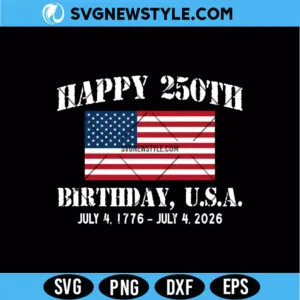 250th Birthday USA SVG