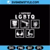 I Support LGBTQ SVG | Pride Ally Empowerment Cut File for Cricut 2 I Support LGBTQ SVG