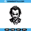 Joker Face SVG | Master of Chaos Digital Download for DIY Halloween Gifts 2 Joker Face SVG