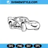 Lightning McQueen SVG Digital Download | Racing Car Cut File 3 Lightning McQueen SVG
