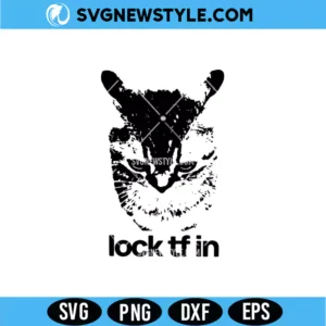 Lock TF In Cat Svg