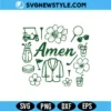Masters Golf Amen SVG Digital Download | Retro Golf Tournament Design 3 Masters Golf Amen SVG