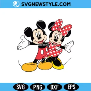 Mickey and Minnie Mouse SVG