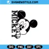 Mickey Varsity SVG Digital Download | Collegiate Style Mickey Mouse Cut File 2 Mickey Varsity SVG