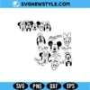 Mickey and Friends SVG Bundle | Cartoon Character Cut Files for Cricut & Silhouette 3 Mickey and Friends SVG Bundle